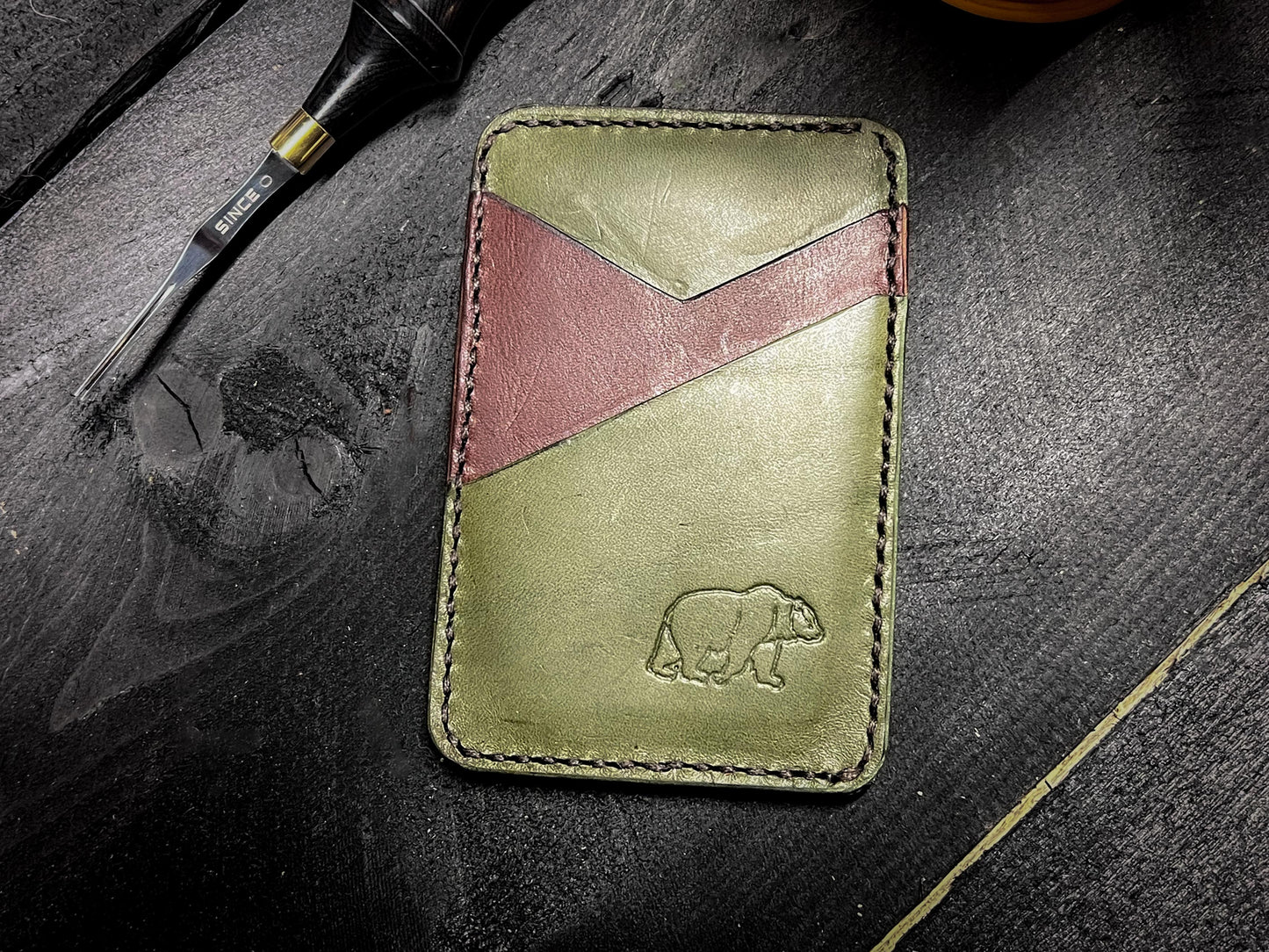 The Halsin vertical card wallet *blemish*