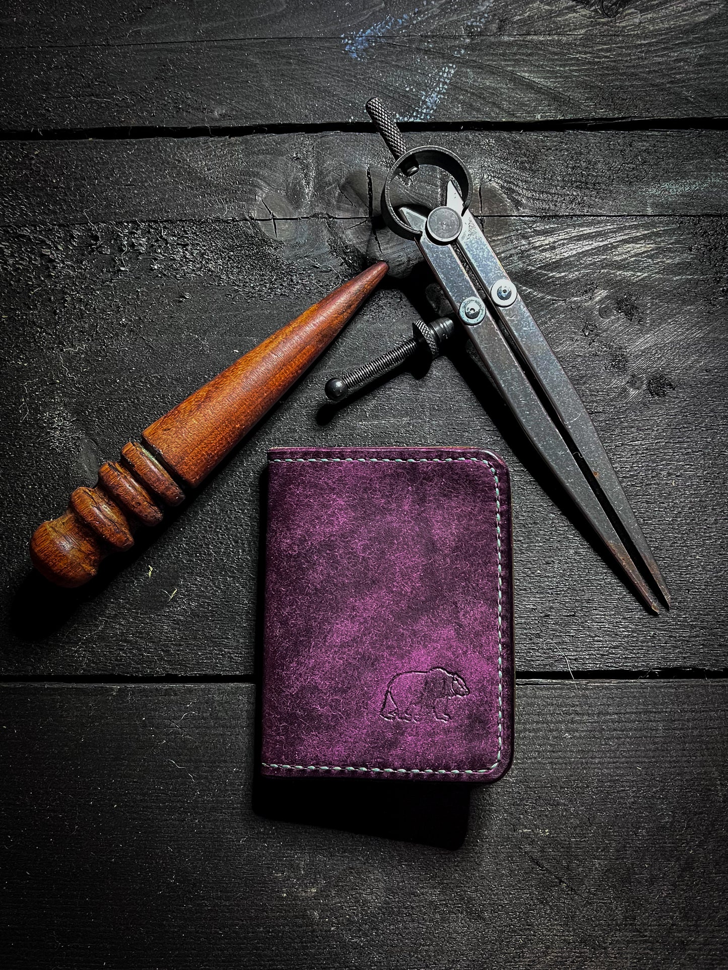 The Halsin mini bi-fold wallet